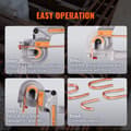 Miniatyrbillede 6 af 9: Rørbukker 3 i 1 til 1/4", 3/8", 1/2" rør. Manuel 180° bukkeværktøj til HVAC og køleskaber. Ideel til reparationer.