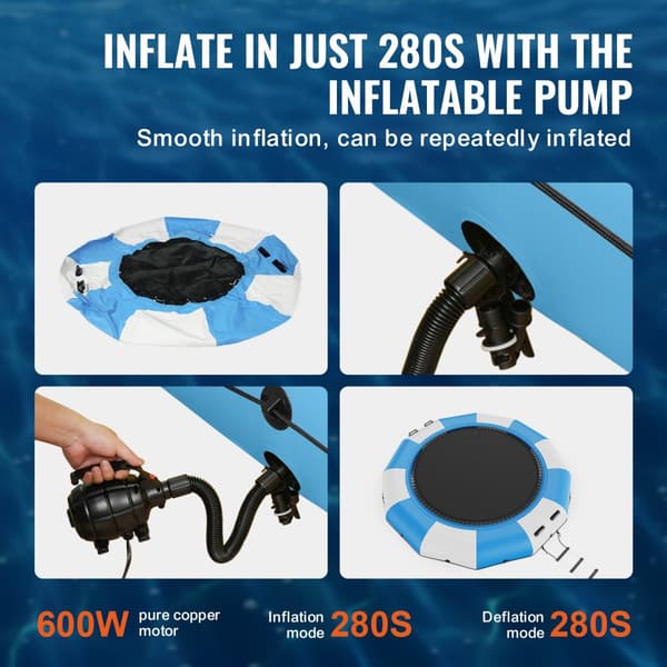 13ft puhallettava vesitrampoliini uimiseen ja hauskanpitoon Pool Lake -lelu!
