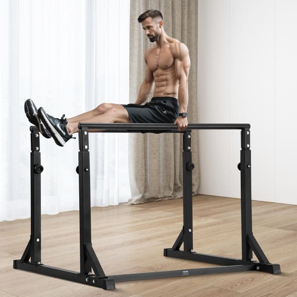 Dip Bar, 800 lbs kapacitet, kraftig dip-station med justerbar höjd, fitness dip-bar för hemmagym och styrketräning.