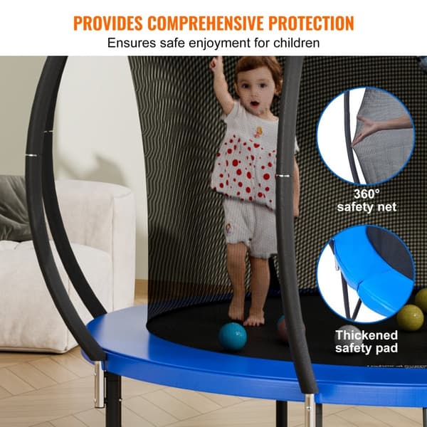 10FT udendørs trampolin til børn med sikkerhedsnet - sjov og sikker leg i haven!