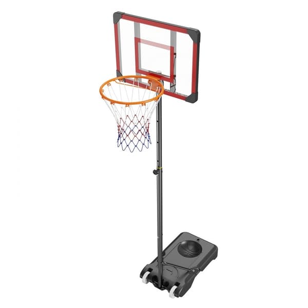 Basketballkurv, justerbar højde 5-7 ft, transportabel bagside, 28 tommer hoopsæt til både børn og voksne. Perfekt til indendørs/udendørs leg.