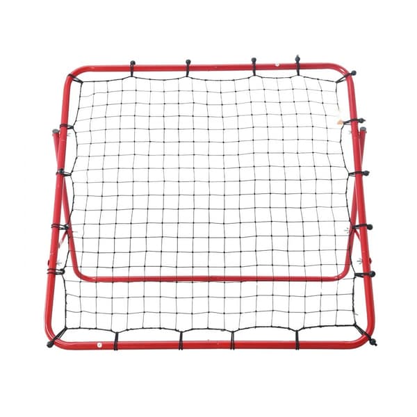 Fodbold Rebounder Net 39"x39" – Bærbart træningsudstyr med justerbare vinkler. Perfekt til børn og teenagere. Hurtig opsætning og let at opbevare.