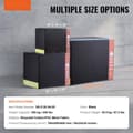 Miniatyrbillede 7 af 9: 3 i 1 Plyometrisk Jump Box, 30/24/20 tommer, Anti-Slip Fitness Step Up Kasse til hjemmetræning og konditionsstyrketræning, Sort