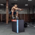 Miniatyrbillede 8 af 9: 3 i 1 Plyometrisk Jump Box, 30/24/20 tommer, Anti-Slip Fitness Step Up Kasse til hjemmetræning og konditionsstyrketræning, Sort