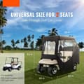 Miniatyrbild 2 av 9: Golfvagnskåpa, 600D polyester med 4 fönster, 2 passagerarkåpor. Universal passform, sol- och dammtät skydd.