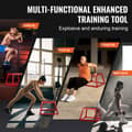 Miniatyrbillede 5 af 9: Plyometrisk Jump Box, 30 cm Plyo Box, Stål Planteform til Træning, Skridsikker Fitness Step Up Box til Hjemmetræning og Konditionsstyrketræning, Rød