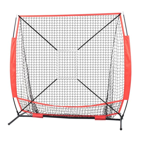 5x5 ft baseball og softball træningsnet, bærbart til batting, catching og pitching, inkl. backstop udstyr, bæretaske, strike zone