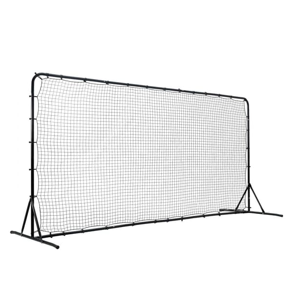 Fotboll Rebounder Nät, 12x6FT Järn Träningsutrustning, Sport Present med bärväska, Perfekt för bakgård och soloträning.