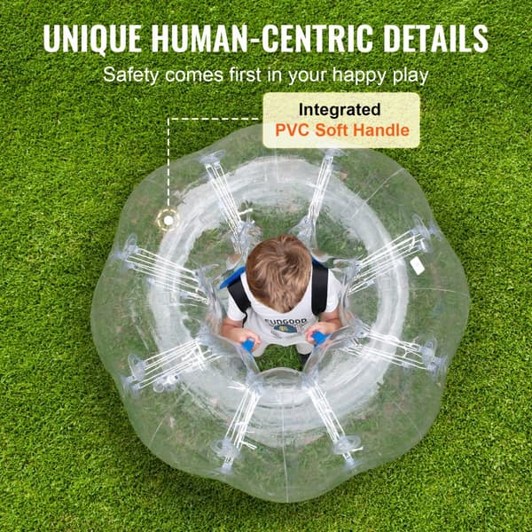 Oppustelige bumperbold 1-pak, 4FT/1,2M Sumo Zorb-bolde til teenagere og voksne. 0,8 mm PVC hamsterbolde til udendørs lege og holdspil.