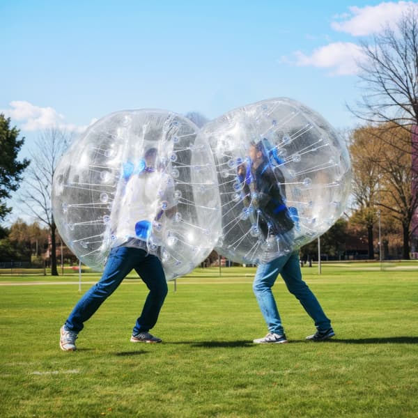 Oppustelige bumperbold 1-pak, 4FT/1,2M Sumo Zorb-bolde til teenagere og voksne. 0,8 mm PVC hamsterbolde til udendørs lege og holdspil.