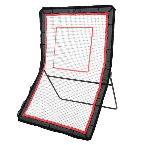 Lacrosse rebounder til baghaven, 5x7 ft volleyball bounce-back net, justerbar træningsvæg til baseball og softball.