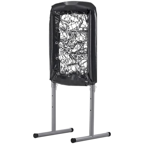 9-håls basebollnät, 21"x29" för softball och baseballträning. Justerbar, hållbar med slagzon och 4 markinsatser.