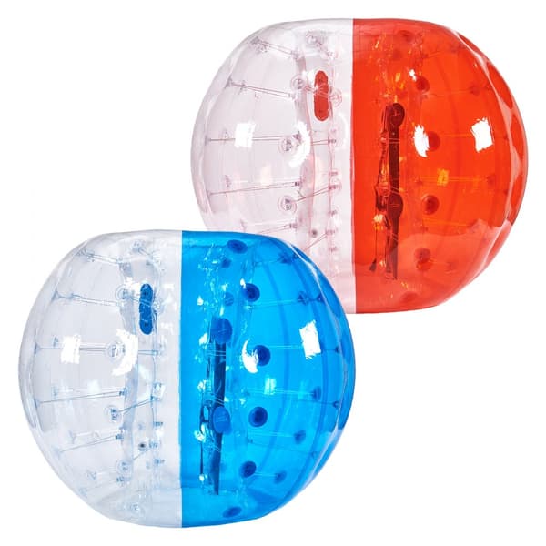 Uppblåsbara Bumper Balls 2-pack, 5FT/1,5M Sumo Bollar för tonåringar och vuxna, 0,8 mm PVC för utomhuslagspel.