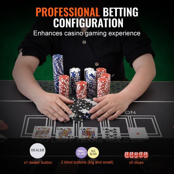 500-osainen pokerimerkkisetti alumiinikotelossa, täydellinen Texas Hold'em ja blackjack -peleihin!