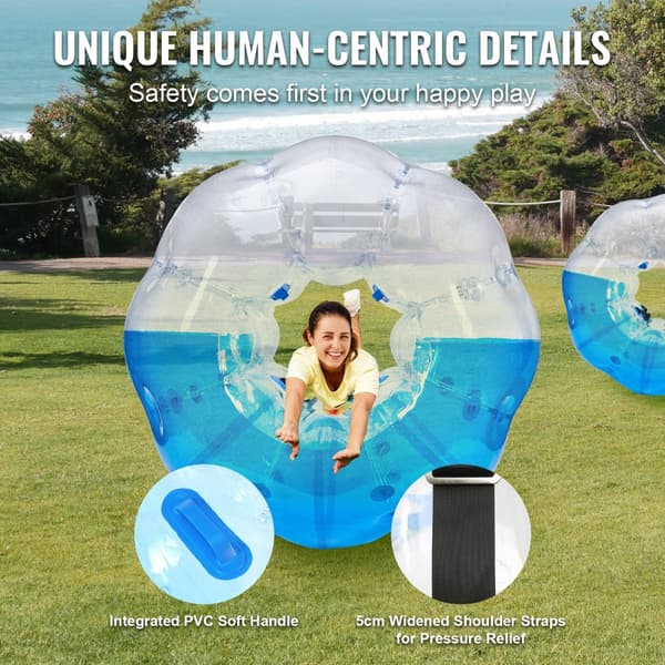 Oppustelige Bumper Bold 1-Pack, 5FT/1,5M Sumo Zorb Bolde til Teenagere og Voksne. PVC Bobler til udendørs spil i haven eller parken.
