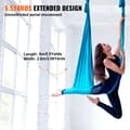 Pikkukuva 4 / 9: Aerial Yoga -riippumatto 5,5 jaardia, 100 gsm nailonkangas, helppo asennus, antigravitaatio kaikille tasoille, sininen.
