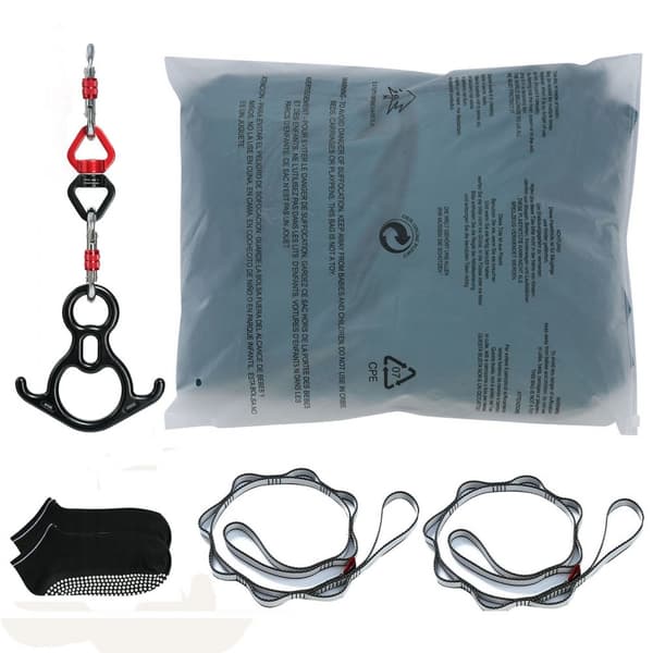 Aerial Silk & Yoga Swing, 11 Yards, Aerial Yoga Hängmatta Kit med 100gsm nylon, Utrustning och installationsguide, Antigravity Fitness.