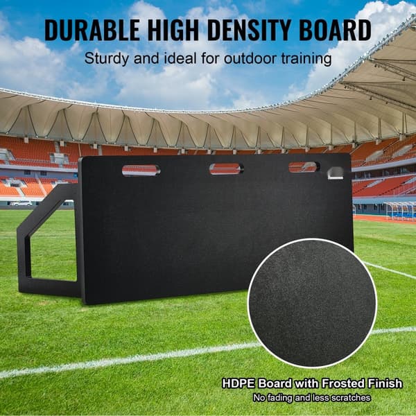 Fodbold Rebounder Board, 45"X18" bærbar væg til træning, 2 vinkler til pasning og skud, foldbart HDPE udstyr til børn og voksne.