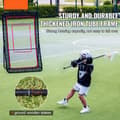 Miniatyrbild 2 av 9: Lacrosse Rebounder för bakgård, 4x7 Ft Volleyboll, Pitchback Baseball Softball träningsskärm, Justerbar vinkel.