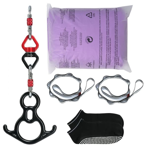 Aerial Silk & Yoga Swing, 8,7 yards, Aerial Yoga Hængekøje i 100gsm nylon, komplet opsætning og vejledning, Antigravity fitness til