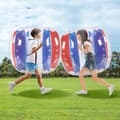 Miniatyrbillede 8 af 9: Oppustelige bumperbolde 2-pack, 4FT/1,2M body sumo zorb-bolde til børn og teenagere. Holdbare PVC bolden til udendørs sjov!