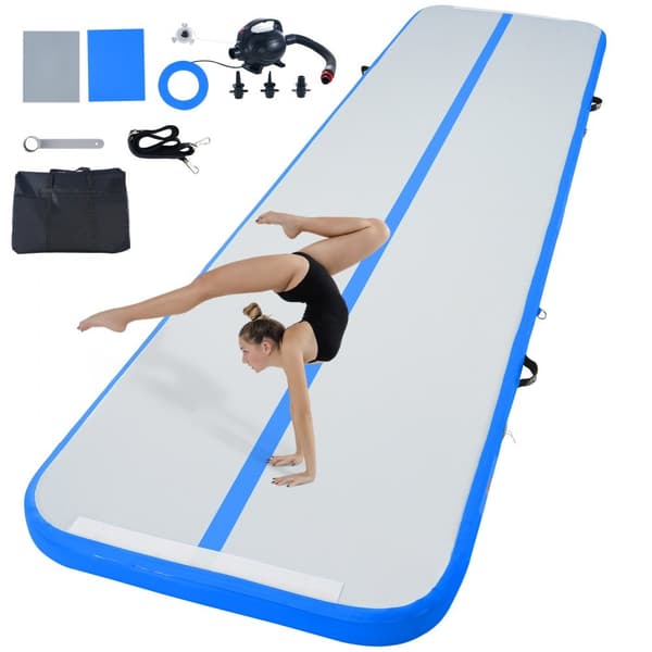 13FT Luftmadrass Uppblåsbar Träning Tumbling Gymnastik Matta med pump