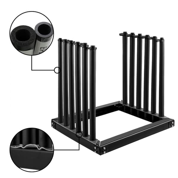 Vinduesrudeholder 5-Lite, stålvinduesrudeholder til lastbil, 24-tommer højde, med PVC-pude og skumforing. Ideel til sikker transport.