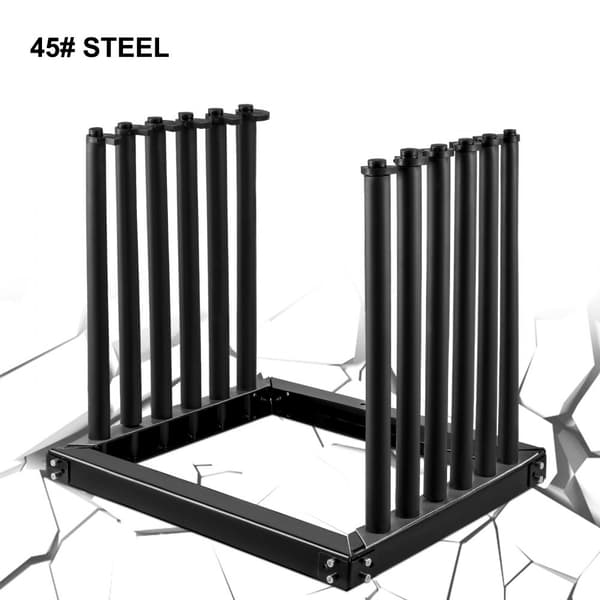 Vinduesrudeholder 5-Lite, stålvinduesrudeholder til lastbil, 24-tommer højde, med PVC-pude og skumforing. Ideel til sikker transport.