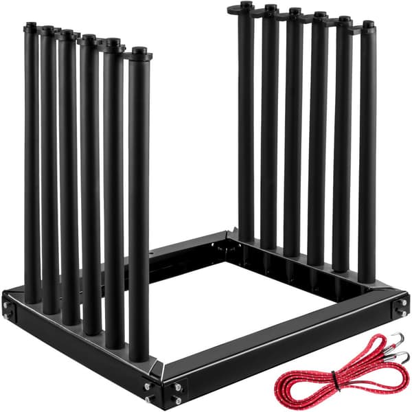 Vinduesrudeholder 5-Lite, stålvinduesrudeholder til lastbil, 24-tommer højde, med PVC-pude og skumforing. Ideel til sikker transport.