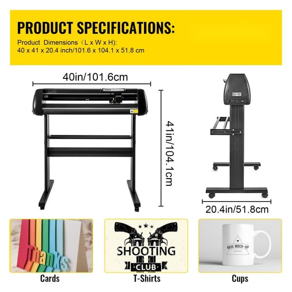 34" vinylskærer/plotter til skiltproduktion, med software, 3 knive og LCD-skærm. Ideel til præcise skæringer!