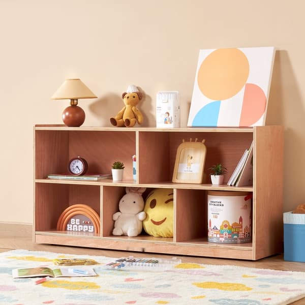Viiden osan säilytyshyllykaappi, Cubby Storage 2-hylly, täydellinen kotikouluun.