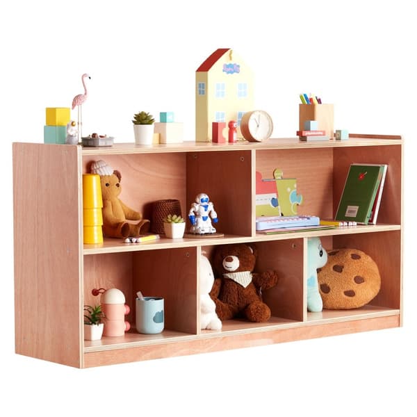 Viiden osan säilytyshyllykaappi, Cubby Storage 2-hylly, täydellinen kotikouluun.