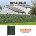 Miniatyrbild 3 av 9: Ivy Privacy-staket, 1,5 x 2,5 m konstgjord grön väggskärm för trädgård, balkong och gård. Falska häckar med nät.