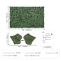 Miniatyrbild 7 av 9: Ivy Privacy-staket, 1,5 x 2,5 m konstgjord grön väggskärm för trädgård, balkong och gård. Falska häckar med nät.