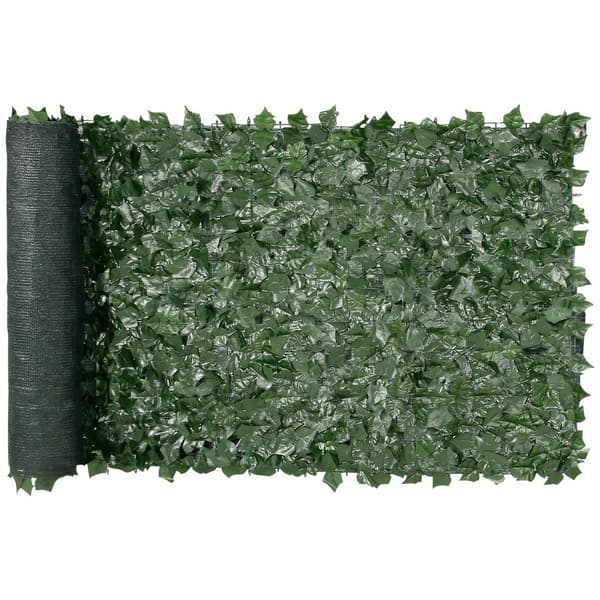 Ivy Privacy Fence, 990 x 2490 mm, konstgjord grön väggskärm, vinrankor för trädgård, utomhusdekoration.