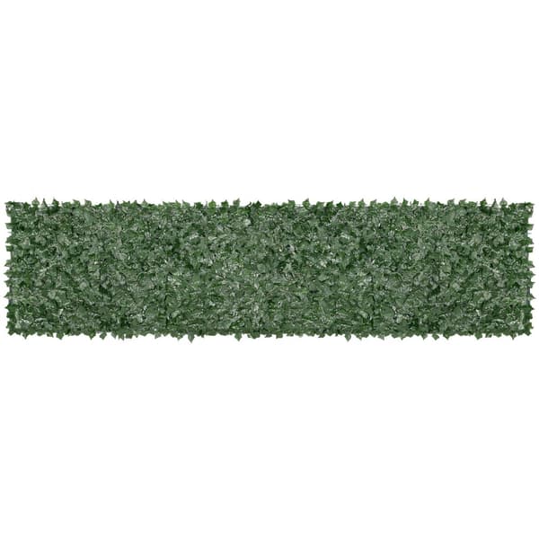 Ivy Privacy-staket, 1x4 m konstgjord grön vägg, murgröna staket med nät, dekoration för trädgård och balkong.