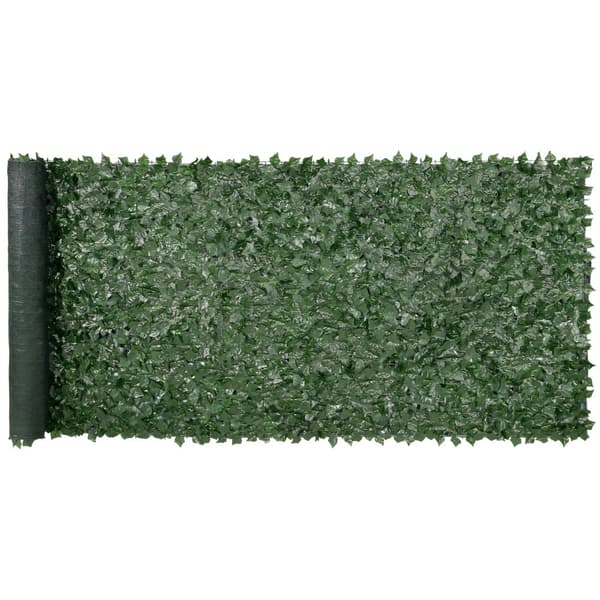 Ivy privatlivshegn, 1,5 x 4 m kunstig grøn væg, mesh-bagside, robust samling. Ideel til have, gård og balkondekoration.