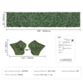 Miniatyrbillede 7 af 9: Ivy Privacy-hegn, 1 x 5 m kunstig grøn vægskærm med mesh-bagside. Perfekt til udendørs haver, gårdhaver og balkoner.