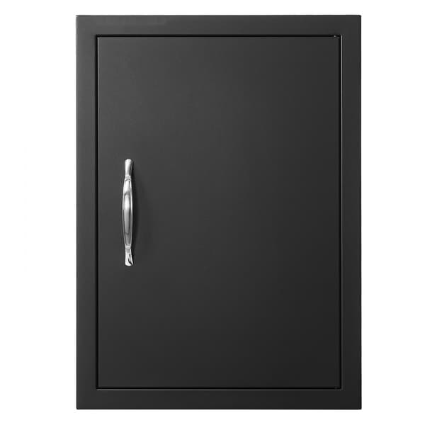 BBQ-adgangsdør 415x570 mm – Enkel udendørs køkkendør med håndtag, perfekt til grillstationer og BBQ-øer. Ideel til udvendige skabe.