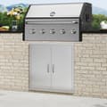 Miniatyrbild 8 av 9: BBQ-åtkomstdörr 790x790 mm, rostfri dubbel utomhusdörr för grillstation och ytterskåp.