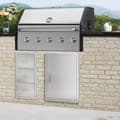 Miniatyrbillede 8 af 9: BBQ-adgangsdør, 508x686 mm - Enkel rustfri ståldør til udendørs køkken, grillstation og BBQ ø. Perfekt til dit udemiljø!