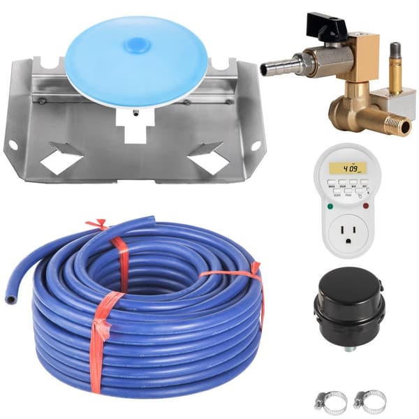 Pond Aerator Sjö och Damm Luftningskit med 3/4 HP Pump, 100' Slang, 10" Diffusor