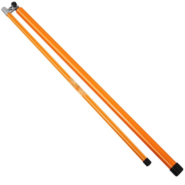 Belastningshøjdemålepind i glasfiber, 20' justerbar, ikke-ledende med bæretaske. Ideel til lastbiler og vognmænd.