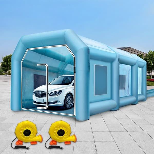 Puhallettava spraykaappi auton maalaukseen, koko 29,5x19,7x13FT, suodatin ja 2 puhallinta.