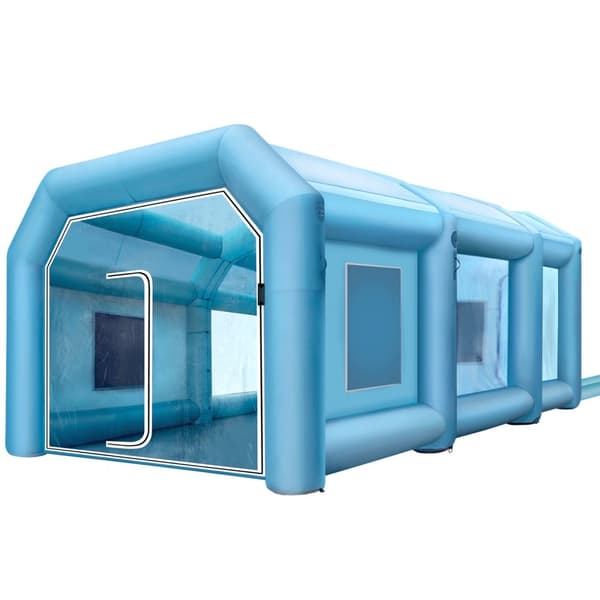 Puhallettava spraykaappi auton maalaukseen, koko 29,5x19,7x13FT, suodatin ja 2 puhallinta.