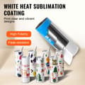 Miniatyrbild 3 av 9: 8-pack sublimeringsglas 30 oz, rostfritt stål, dubbla väggar, sugrör, lock, borste, krympplast, presentförpackning.