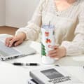 Miniatyrbild 8 av 9: 8-pack sublimeringsglas 30 oz, rostfritt stål, dubbla väggar, sugrör, lock, borste, krympplast, presentförpackning.