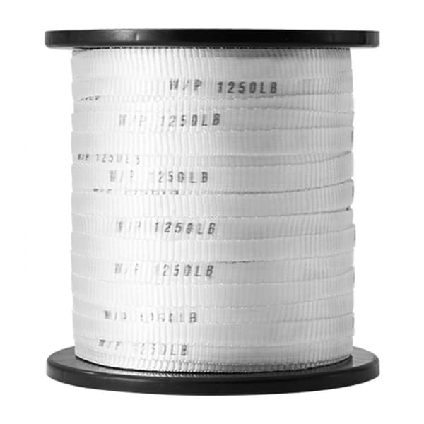 Polyesterivetoteippi 1/2" x 528", litteä köysi, vetokapasiteetti 1250 lbf, pakkaus, puutarha, sähkölaitteet.