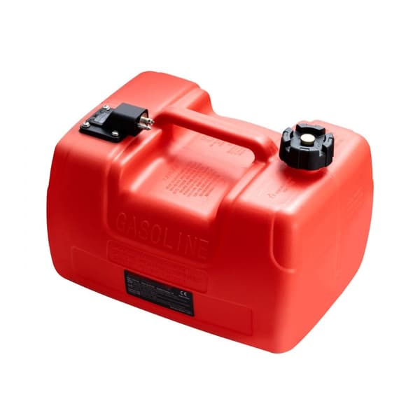 Marinebrændstoftank, 3,17 gallon/12L, bærbar tank til påhængsmotorbåde. Ideel til yacht og fiskerbåd - let at transportere.