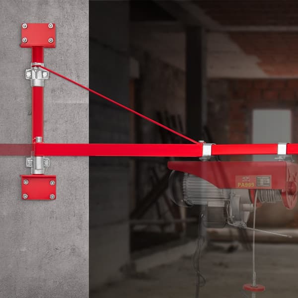 Elektrisk lyftarm, 660 lbs max kapacitet, svängarm för lyftanordning, stålram, 180° svängbar, vinschlyftarm för garage.